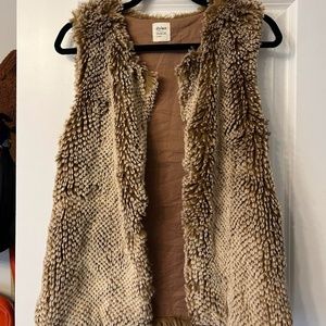 Dylan Los Angeles Faux Fur Vest, Size Small